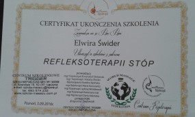 refleksoterapia - Elwira Świder Gabinet Rehabilitacji i Masażu Leczniczego FizjoS Gorlice