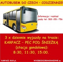linia autobusowa do Pec pod Śnieżką - Karpacz - Bus Karpacz