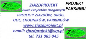 Projekt parkingu - ZJAZDPROJEKT Biuro Projektów Drogowych Wieliczka