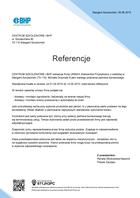 Referencja od firmy CENTRUM SZKOLENIOWE i-BHP