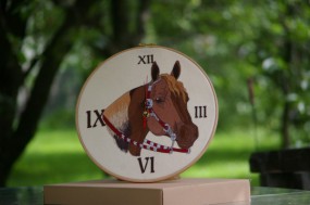 Zegar haftowany - PP RELAX Haft komputerowy Bielsko-Biała