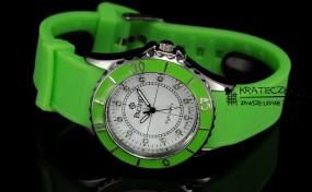 Damski silikonowy zegarek marki Pacifik - zielony - F56 - SKLEP KRATECZKA Łomianki