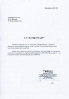 Referencja od firmy Twoje Biuro Sp. z o.o.