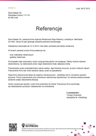 Referencja od firmy Stone Master SA.