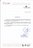 Referencja od firmy getsix poznań Sp z o.o.
