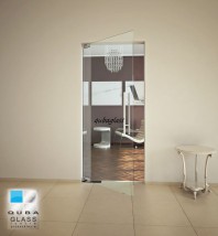 Drzwi szklane na samozamykaczu wahadłowe - Jakub Czyrnek Qubaglass Rabka-Zdrój