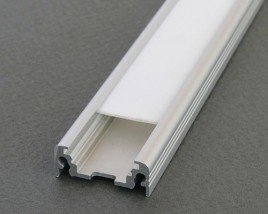 Profil aluminiowy nawierzchniowy z szybką mleczną - 1 metr - Orled24 Oświetlenie i Akcesoria Led Marcin Ostrowski Nowa Sól