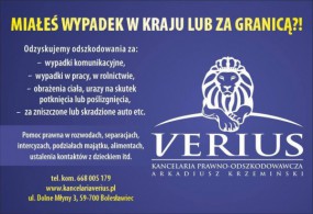 Odszkodowania za wypadki w pracy - Kancelaria Prawno-Odszkodowawcza VERIUS Bolesławiec