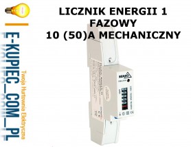 Licznik ENERGII 1 FAZOWY 5 (50) A MECHANICZNY - Sklep elektryczny e-kupiec.com.pl Łomianki