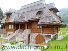pensjonat z bali drewnianych - Dach-Gont Podwilk