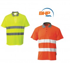 Bawełniana koszulka ostrzegawcza Polo - REAL  BHP - Środki Ochrony Pracy i Elektroizolacja Warszawa
