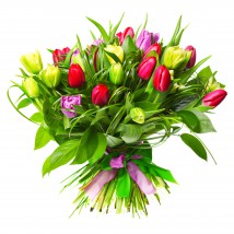 Kolorowe Tulipany 8 marca kwiaty z dostawą - Kwiaty Z Daleka - Kwiaciarnia Internetowa Warszawa