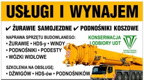 Kursy uprawnienia podnośniki koszowe samojezdne wolnobieżne - Konserwacja Urządzeń Dźwigowych. Usługi Dźwigowe Karol Miśkiewicz Zduńska Wola