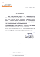 Referencja od firmy Galion