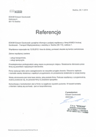 Referencja od firmy EDKAR Edward Gorzkowski