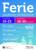 Ferie językowo-tematyczne 2014 - Centrum Edukacyjne Master Opole