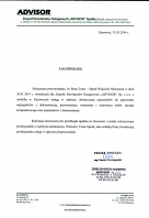 Referencja od firmy Zespół Rewidentów księgowych "Advisor"