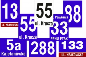 Tablice adresowe - Biuroreklama P.W. Lublin