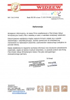 Referencja od firmy Międzyszkolny Uczniowski Klub Sportowy "WIDZEW" Łódź