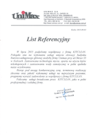 Referencja od firmy Unimax Kielce
