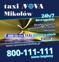 Usługi TAXI 800-111-111 - Taxi Nova Mikołów Mikołów