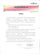 Referencja od firmy Poltur Polska Sp. z o.o.