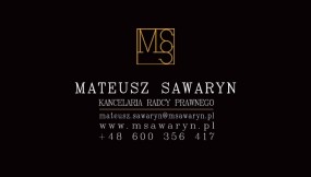 Porady prawne Warszawa - Kancelaria Radcy Prawnego Mateusz Sawaryn