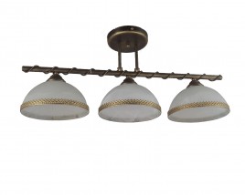 Lampa sufitowa 3-ka czarno złota - ŚWIETLIK Bydgoszcz