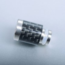 Drip-tip SS+Carbon - e-Liquids.com.pl Olsztyn