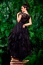 Długa suknia balowa z koronek i tiulu Złotoryja - Elegancka Kobieta