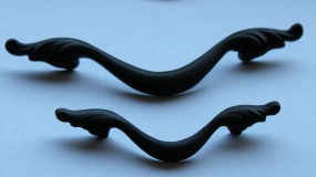 Uchwyty meblowe stylowe czarne - GREEN VALLEY Radomsko