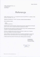 Referencja od firmy Fabet Konstrukcje Sp. z o.o.