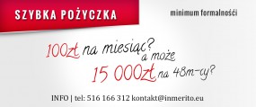Pożyczka gotówkowa - IN MERITO Krzysztof Budynkiewicz Chojna