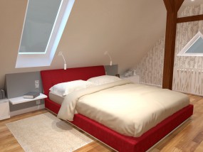 Projekt sypialni - Studio Projektowe Magdalena Magiera Częstochowa