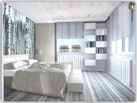 Projekt  wnętrza sypialni - Studio Architektury Wnętrz  rychtownia  Kęty