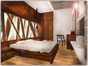 realizacja projektu wezgłowia łóżka - Studio Architektury Wnętrz RYCHTOWNIA Kęty