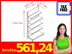 Regał sklepowy, stalowy - TRL Trader Line - meble sklepowe Białystok