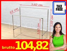 Gondola podwójna odzieżowa - TRL Trader Line - meble sklepowe Białystok