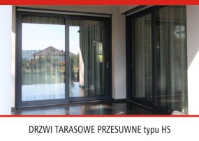 DRZWI TARASOWE, PRZESUWNE typu HS - OKNA PCV TUR-PLAST - producent Okien PCV, okna energooszczędne, okna nietypowe, drzwi zewnętrzne PCV, drzwi przesu