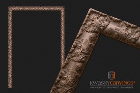 Drewniane ramy do drzwi ekskluzywne - KWASNYCARVINGS - ornamenty drewniane Jaworze