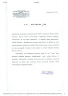 Referencja od firmy Spółdzielnia Mars