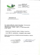 Referencja od firmy Pomorskie Stowarzyszenie Ogrodników i Projektantów Terenów zielonych