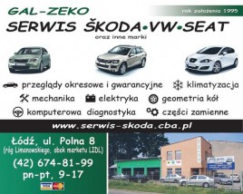 Serwis Volkswagen - GAL-ZEKO Serwis Skoda VW Seat Audi Łódź