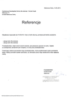 Referencja od firmy Dystrybucja Karmy Kusyk
