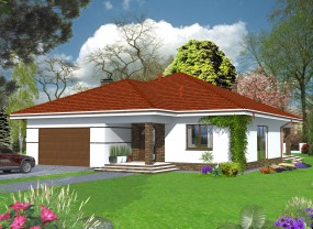 Dom jednorodzinny - EJ - DOM Pracownia Projektowa Tomaszów Lubelski