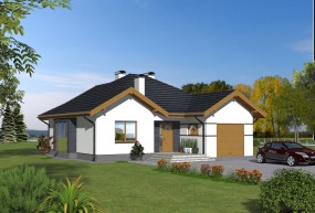 Dom jednorodzinny - EJ - DOM Pracownia Projektowa Tomaszów Lubelski