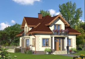 Dom jednorodzinny - EJ - DOM Pracownia Projektowa Tomaszów Lubelski