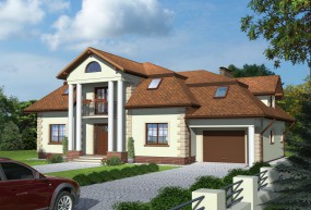 Dom jednorodzinny - EJ - DOM Pracownia Projektowa Tomaszów Lubelski