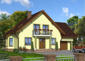 Dom jednorodzinny - EJ - DOM Pracownia Projektowa Tomaszów Lubelski