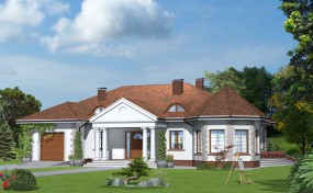 Dom jednorodzinny - EJ - DOM Pracownia Projektowa Tomaszów Lubelski